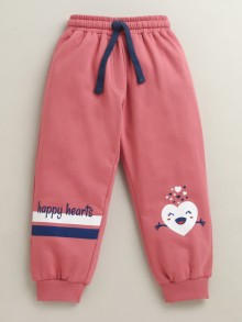 BUMZEE Pink Girls Cotton Jogger