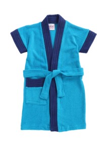 Bumzee Blue Terry Cotton Boys Bathrobe