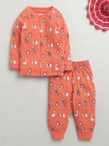 BUMZEE Coral Baby Boys Full Sleeves Jabla & Pyjama Set