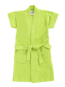 Bumzee Green Terry Cotton Girls Bathrobe